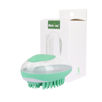 2-in-1 Pet Spa Brush: Soft Silicone Massage Comb for Easy Dog & Cat Grooming