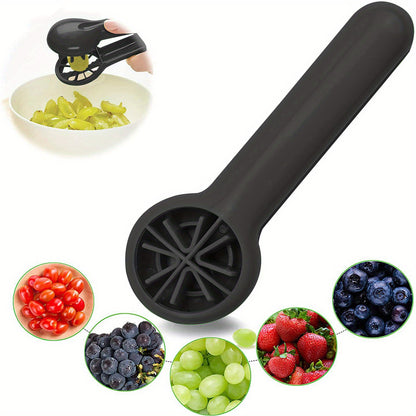 Portable Fruit Cutter: Safe, Ergonomic, Dishwasher-Friendly | Perfect for Small Fruits