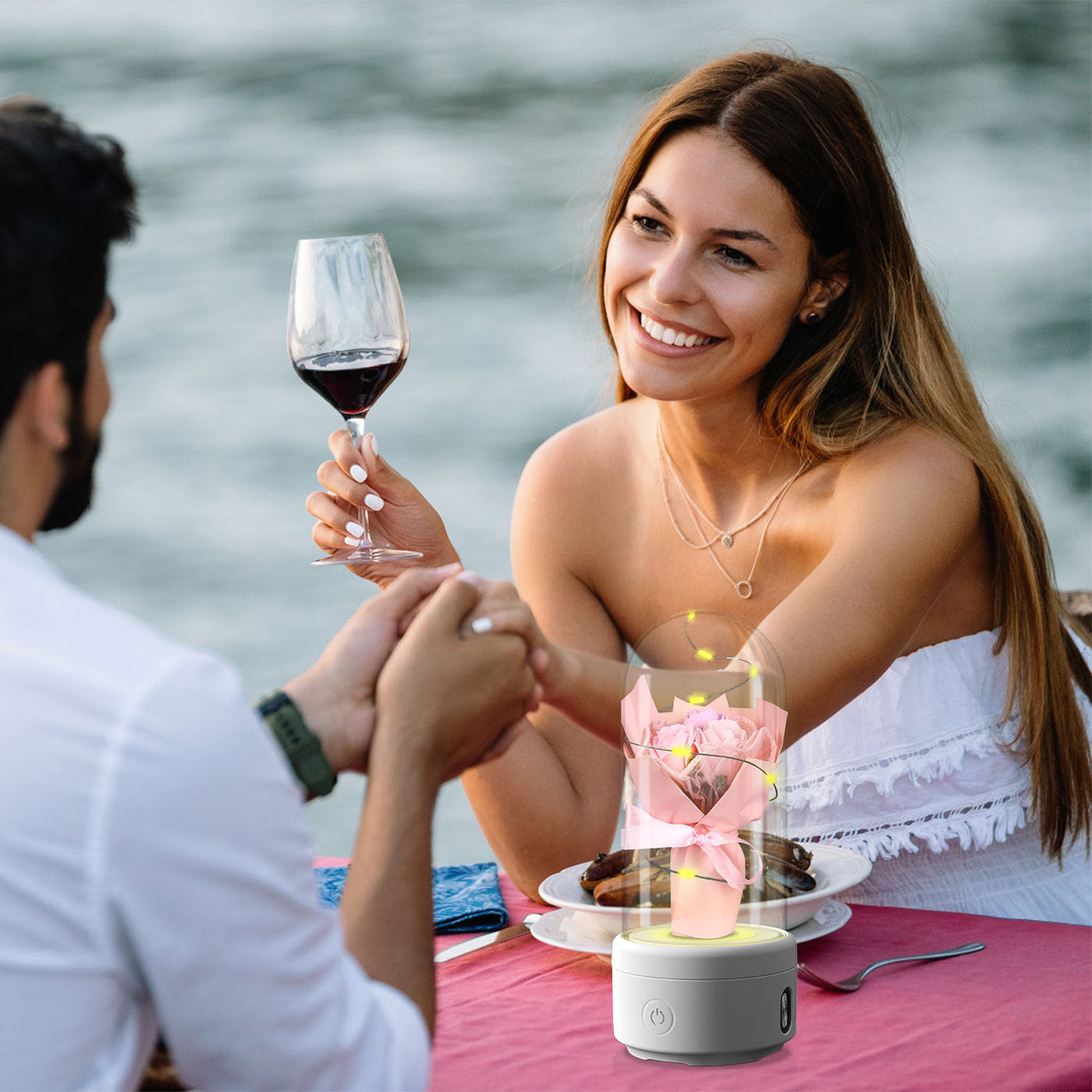 2-in-1 LED Bouquet & Bluetooth Speaker: Perfect Mother's Day Gift