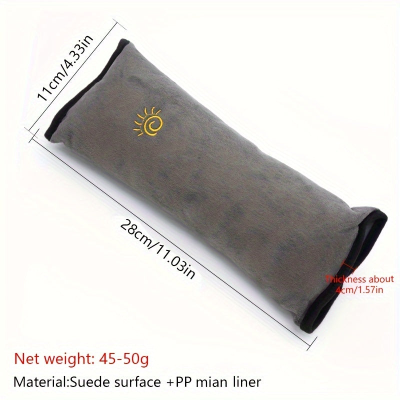 Plush Seat Belt Shoulder Cover: Soft and Thickened Car Accessory with Cute Design