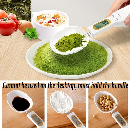 AccuMeasure Digital Kitchen Scale Spoon: LCD Display, 0.1g-500g Precision for Cooking and Baking