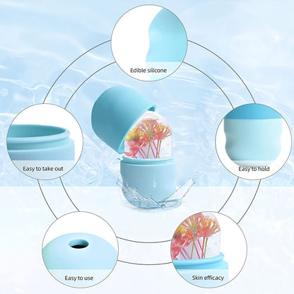 Ice Face Roller: Enhance Your Natural Glow with Ice Mold for Face, Eyes, and Neck