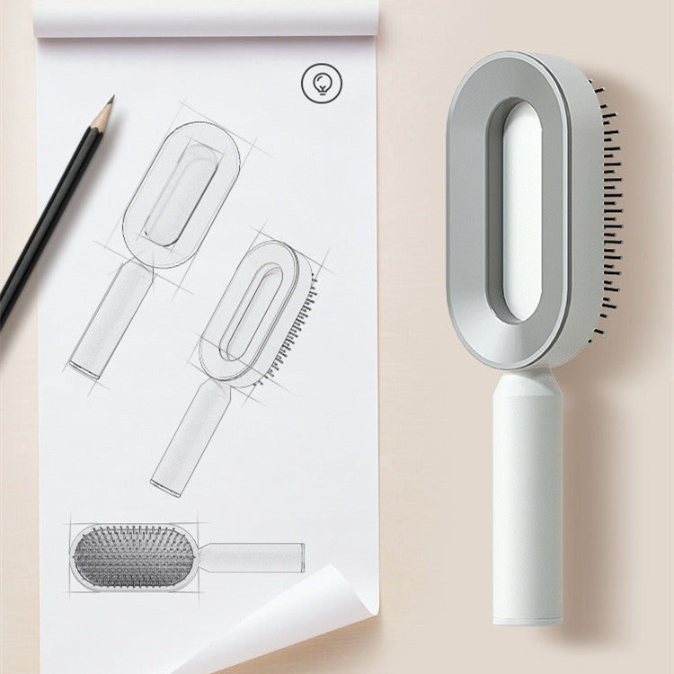 One-Key Cleaning Hair Brush: Massage, Reduce Hair Loss, Anti-Static