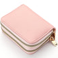 Stylish Womens Double Zipper Wallet - Compact Short Card Holder with Large Capacity, Practical Coin Purse for Everyday Use