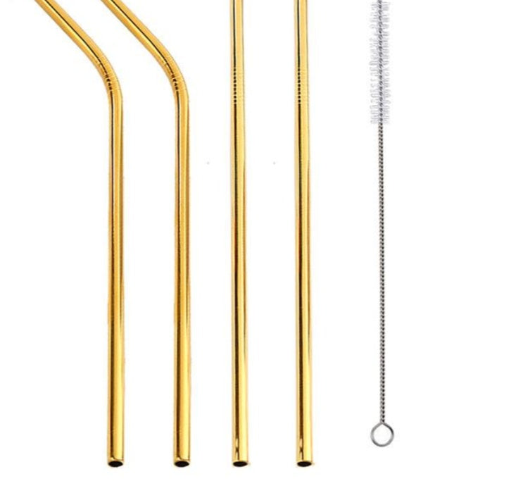 Reusable Stainless Steel Straws: Colorful and Eco-Friendly