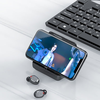 Wireless Bluetooth Headphones with Mic, Power Bank & Phone Stand | All-in-One Multifunctional Set