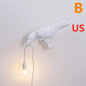 Stunning Resin Bird Wall Lamp: Auspicious Decor for Your Home