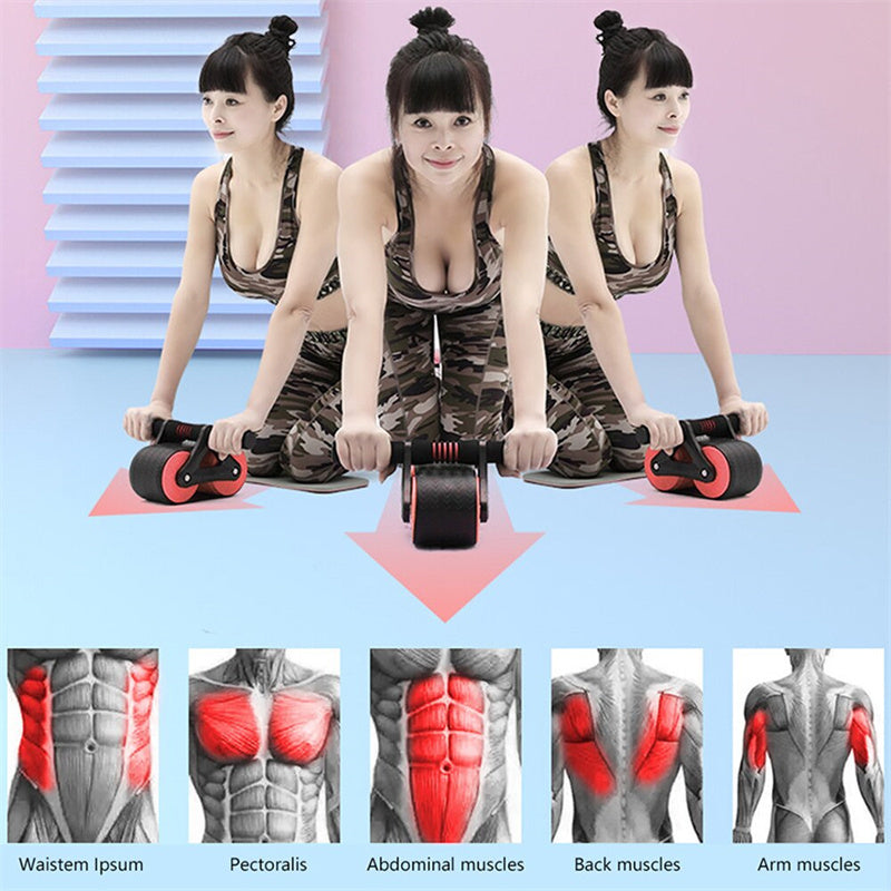 Automatic Ab Wheel Roller: Powerful Home Gym Workout for Abs, Waist & Core