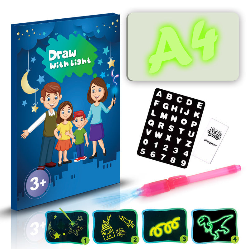 3D Magic Drawing Pad: Educational Toy with 8 Light Effects - Sketchpad & Puzzle Board