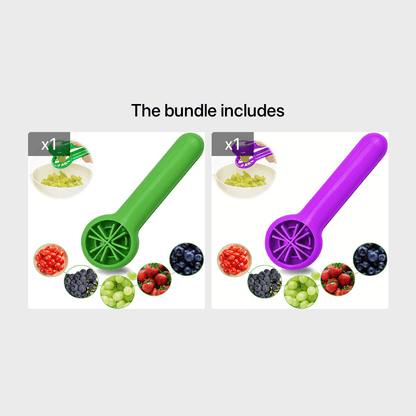 Portable Fruit Cutter: Safe, Ergonomic, Dishwasher-Friendly | Perfect for Small Fruits