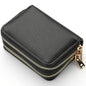 Stylish Womens Double Zipper Wallet - Compact Short Card Holder with Large Capacity, Practical Coin Purse for Everyday Use