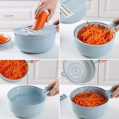 8-in-1 Mandoline Slicer: Versatile Kitchen Tool for Easy Prep