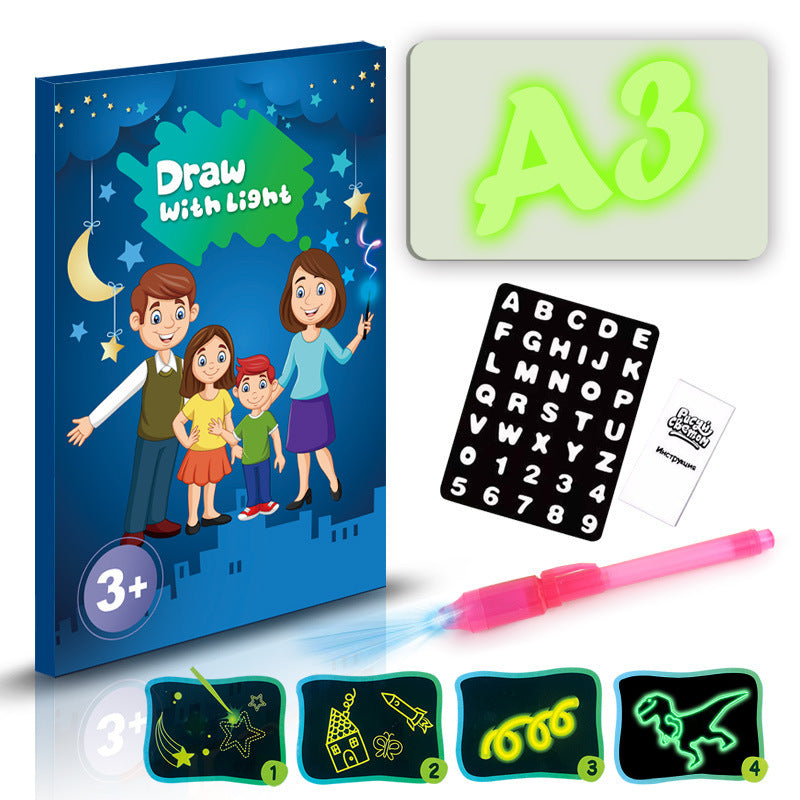 3D Magic Drawing Pad: Educational Toy with 8 Light Effects - Sketchpad & Puzzle Board