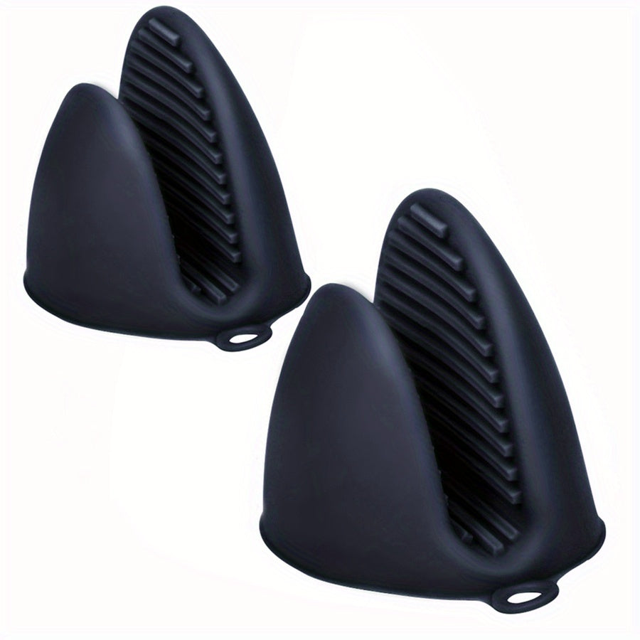 2-Pack Silicone Oven Mitts: Heat Resistant Pot Holders for Cooking & Baking
