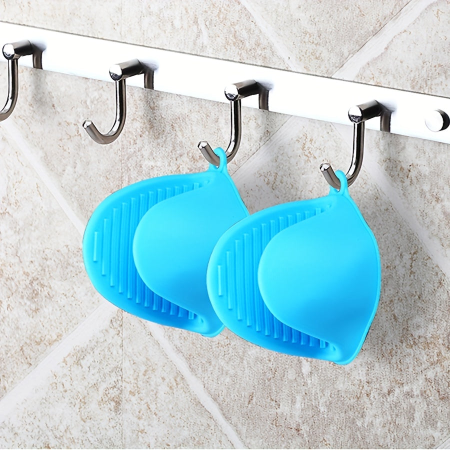 2-Pack Silicone Oven Mitts: Heat Resistant Pot Holders for Cooking & Baking