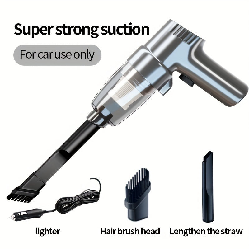 [Super Strong] Mini Car Mounted Vacuum Cleaner - High-Power, Dual-Purpose, Portable - For Sedan, Small Spaces