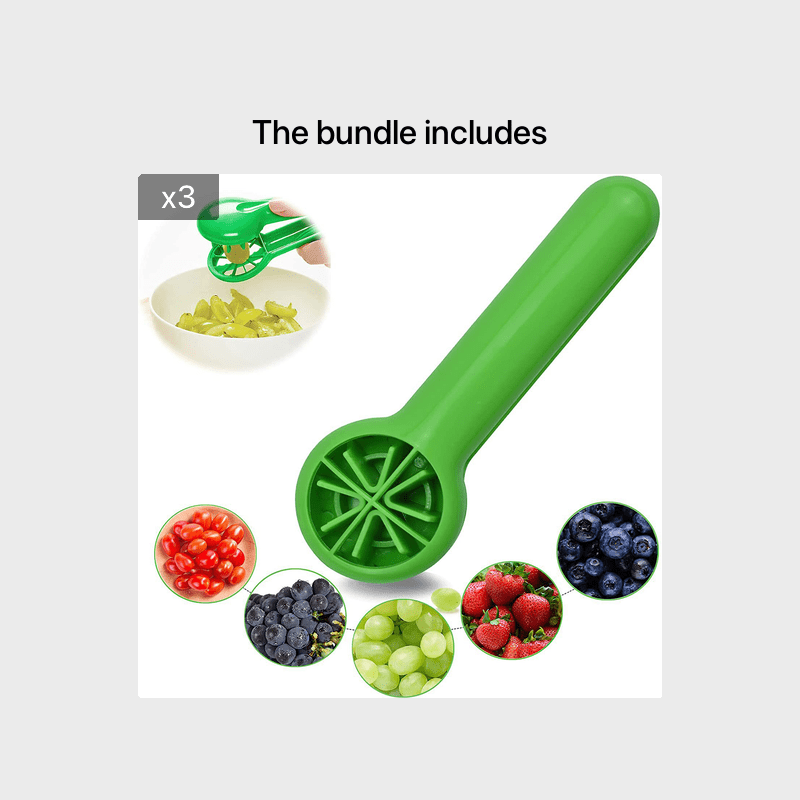 Portable Fruit Cutter: Safe, Ergonomic, Dishwasher-Friendly | Perfect for Small Fruits