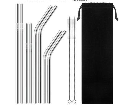 Reusable Stainless Steel Straws: Colorful and Eco-Friendly