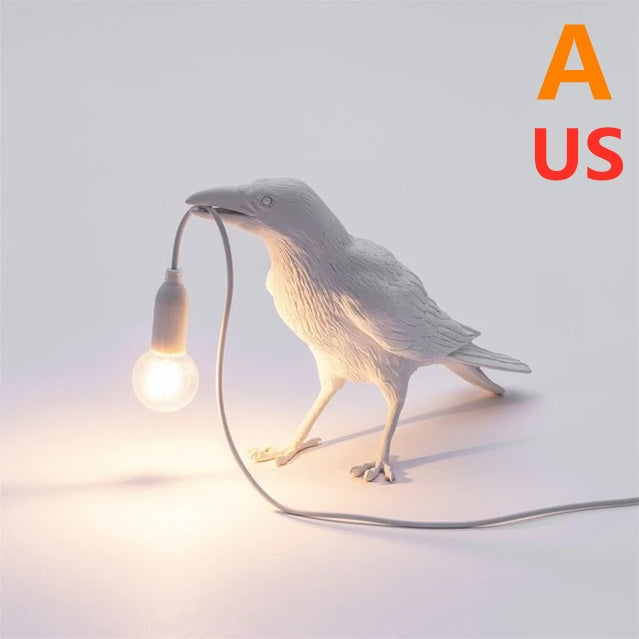 Stunning Resin Bird Wall Lamp: Auspicious Decor for Your Home
