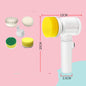 Multifunctional Electric Scrubber: Rechargeable Brush for Kitchen Cleaning
