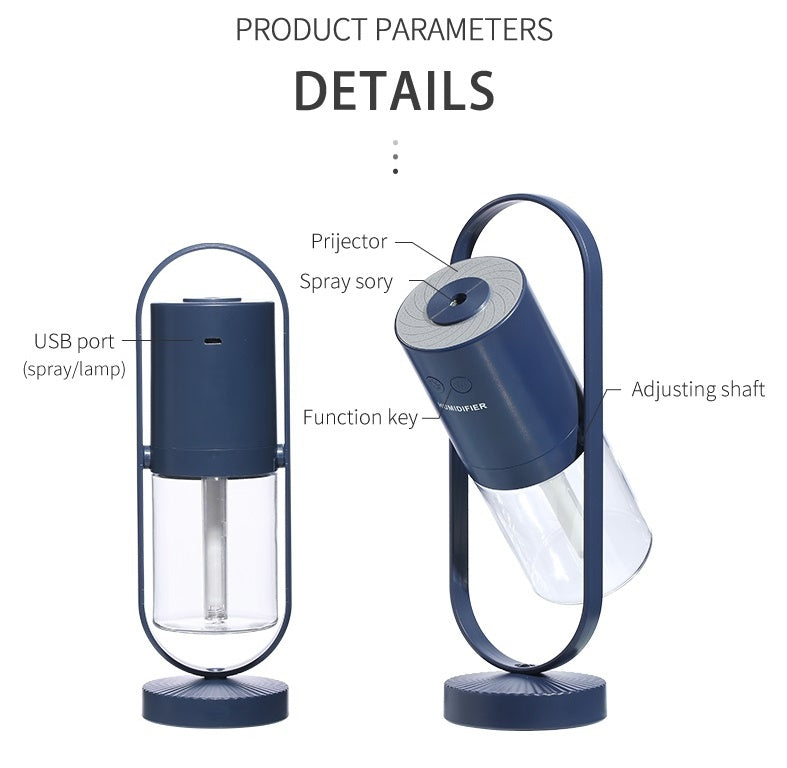 USB Air Humidifier with Night Light: Perfect for Home & Office