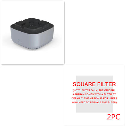 Portable Car Ashtray with Smoke Removal Air Purifier - Anion Filtration for Fresh Air
