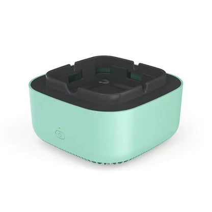 Portable Car Ashtray with Smoke Removal Air Purifier - Anion Filtration for Fresh Air