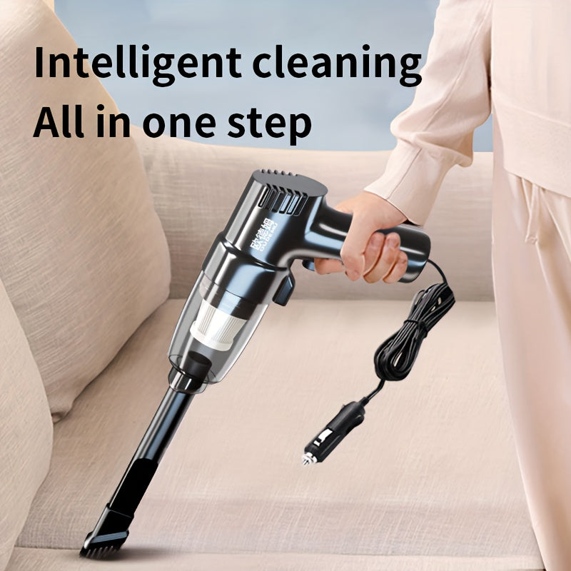 [Super Strong] Mini Car Mounted Vacuum Cleaner - High-Power, Dual-Purpose, Portable - For Sedan, Small Spaces