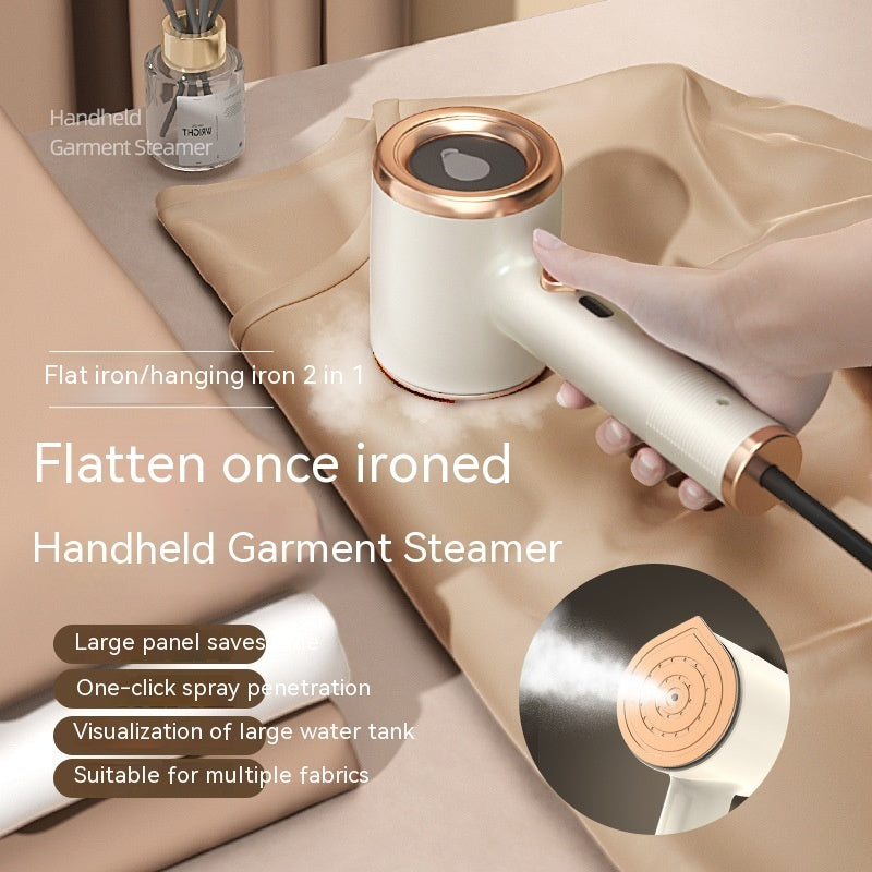Handheld Garment Steamer: Portable Mini Fabric Steam Iron for Travel & Home - US Plug