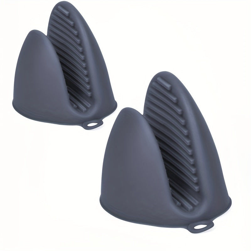 2-Pack Silicone Oven Mitts: Heat Resistant Pot Holders for Cooking & Baking