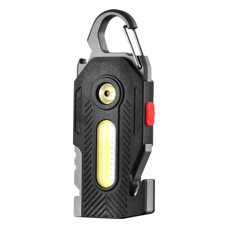 Rechargeable COB LED Keychain Light: High-Brightness Emergency Camping Work Lamp