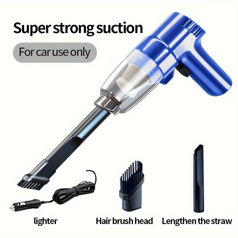 [Super Strong] Mini Car Mounted Vacuum Cleaner - High-Power, Dual-Purpose, Portable - For Sedan, Small Spaces