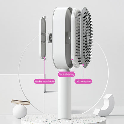 One-Key Cleaning Hair Brush: Massage, Reduce Hair Loss, Anti-Static
