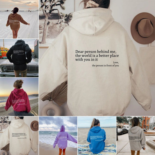 Trendy Unisex Hoodie: Uplifting Message, Kangaroo Pocket, Drawstring, Plush & Comfy