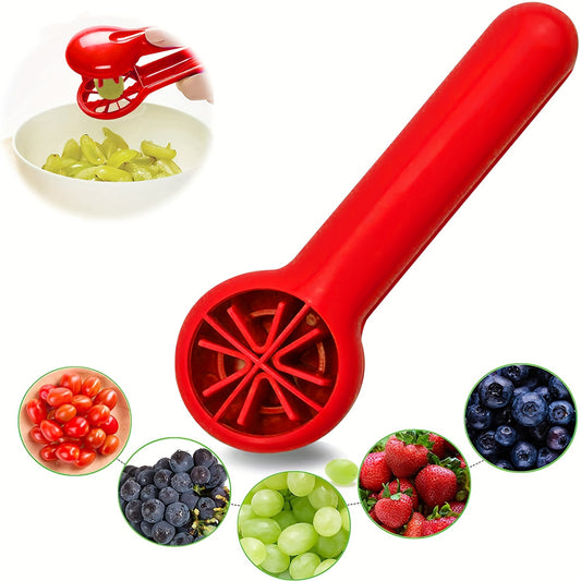 Portable Fruit Cutter: Safe, Ergonomic, Dishwasher-Friendly | Perfect for Small Fruits