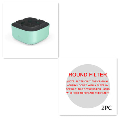 Portable Car Ashtray with Smoke Removal Air Purifier - Anion Filtration for Fresh Air