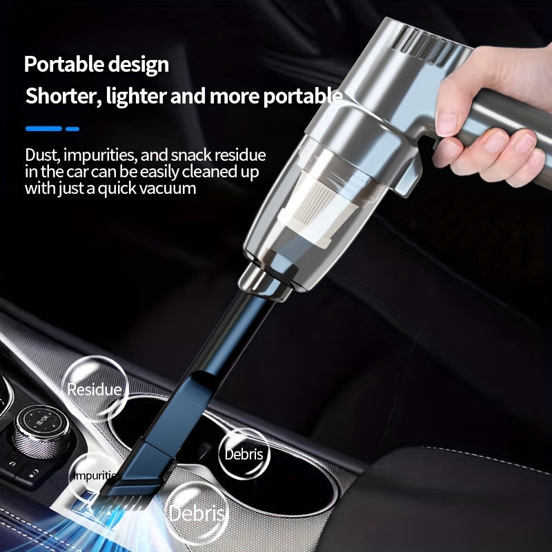 [Super Strong] Mini Car Mounted Vacuum Cleaner - High-Power, Dual-Purpose, Portable - For Sedan, Small Spaces