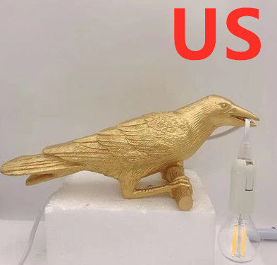 Stunning Resin Bird Wall Lamp: Auspicious Decor for Your Home