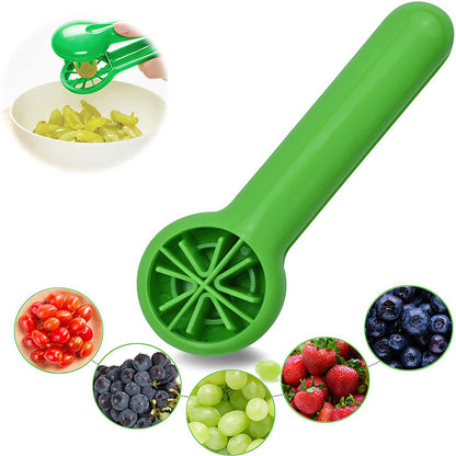 Portable Fruit Cutter: Safe, Ergonomic, Dishwasher-Friendly | Perfect for Small Fruits