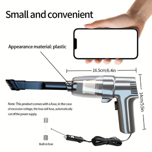 [Super Strong] Mini Car Mounted Vacuum Cleaner - High-Power, Dual-Purpose, Portable - For Sedan, Small Spaces