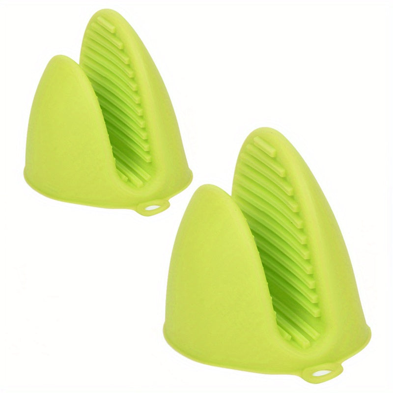 2-Pack Silicone Oven Mitts: Heat Resistant Pot Holders for Cooking & Baking