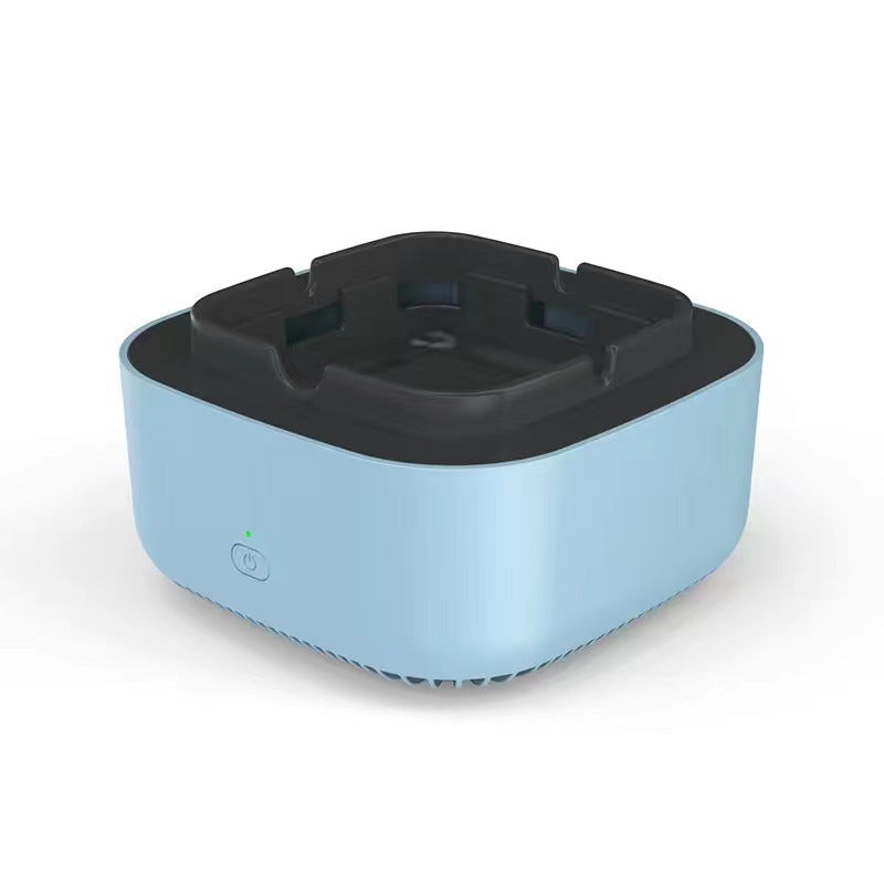 Portable Car Ashtray with Smoke Removal Air Purifier - Anion Filtration for Fresh Air