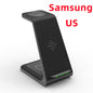 3-in-1 Fast Wireless Charging Station: Quick Charge Dock & Phone Holder Stand