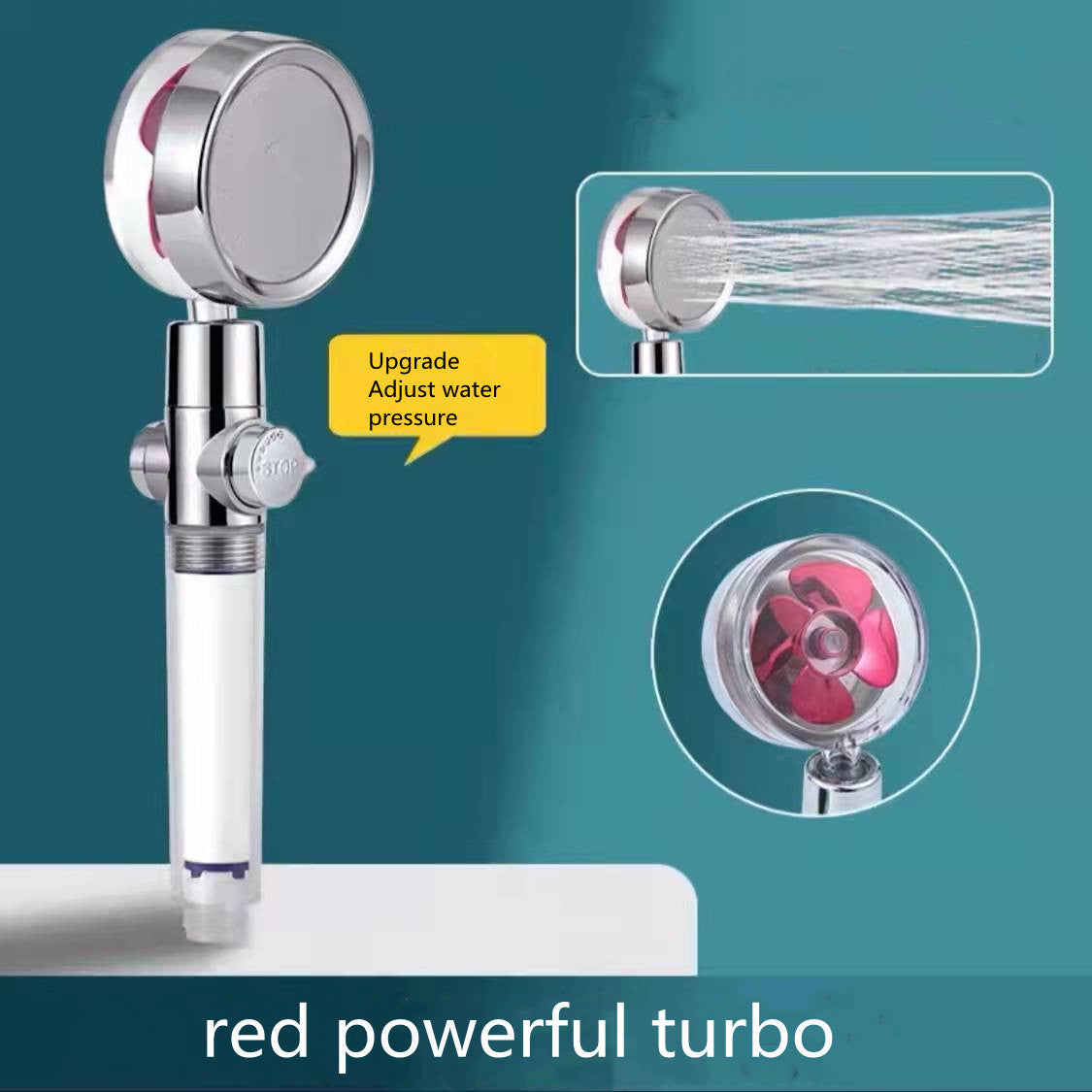 360° Rotating Shower Head: High-Pressure Water Saving