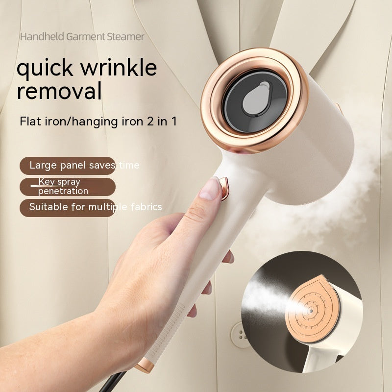 Handheld Garment Steamer: Portable Mini Fabric Steam Iron for Travel & Home - US Plug