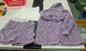 3pc Women's Cozy Pajama Set - Crop Top & Shorts Loungewear