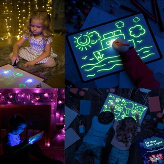 3D Magic Drawing Pad: Educational Toy with 8 Light Effects - Sketchpad & Puzzle Board