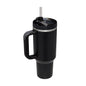 40 Oz Insulated Tumbler: Stainless Steel Coffee Cup with Lid and Straw