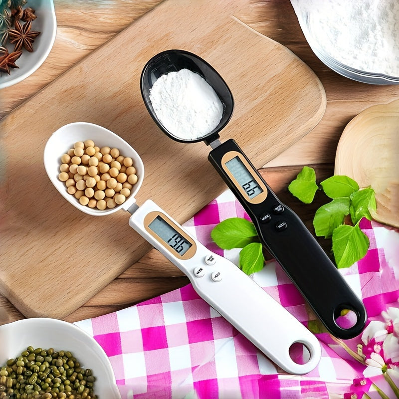 AccuMeasure Digital Kitchen Scale Spoon: LCD Display, 0.1g-500g Precision for Cooking and Baking