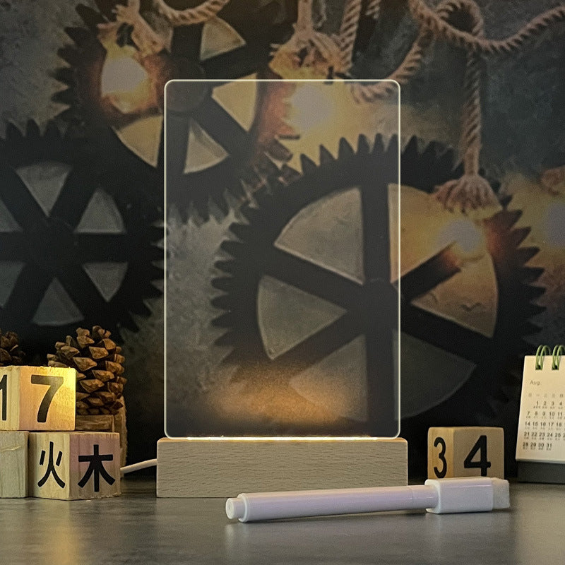 Creative LED Message Board: Night Light with Pen for Decoration